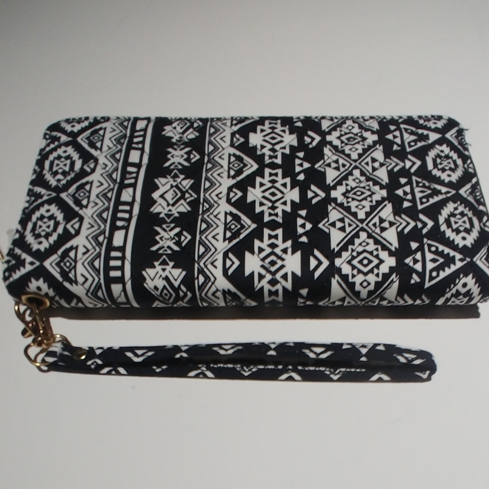 Black and White Patterned Wallet